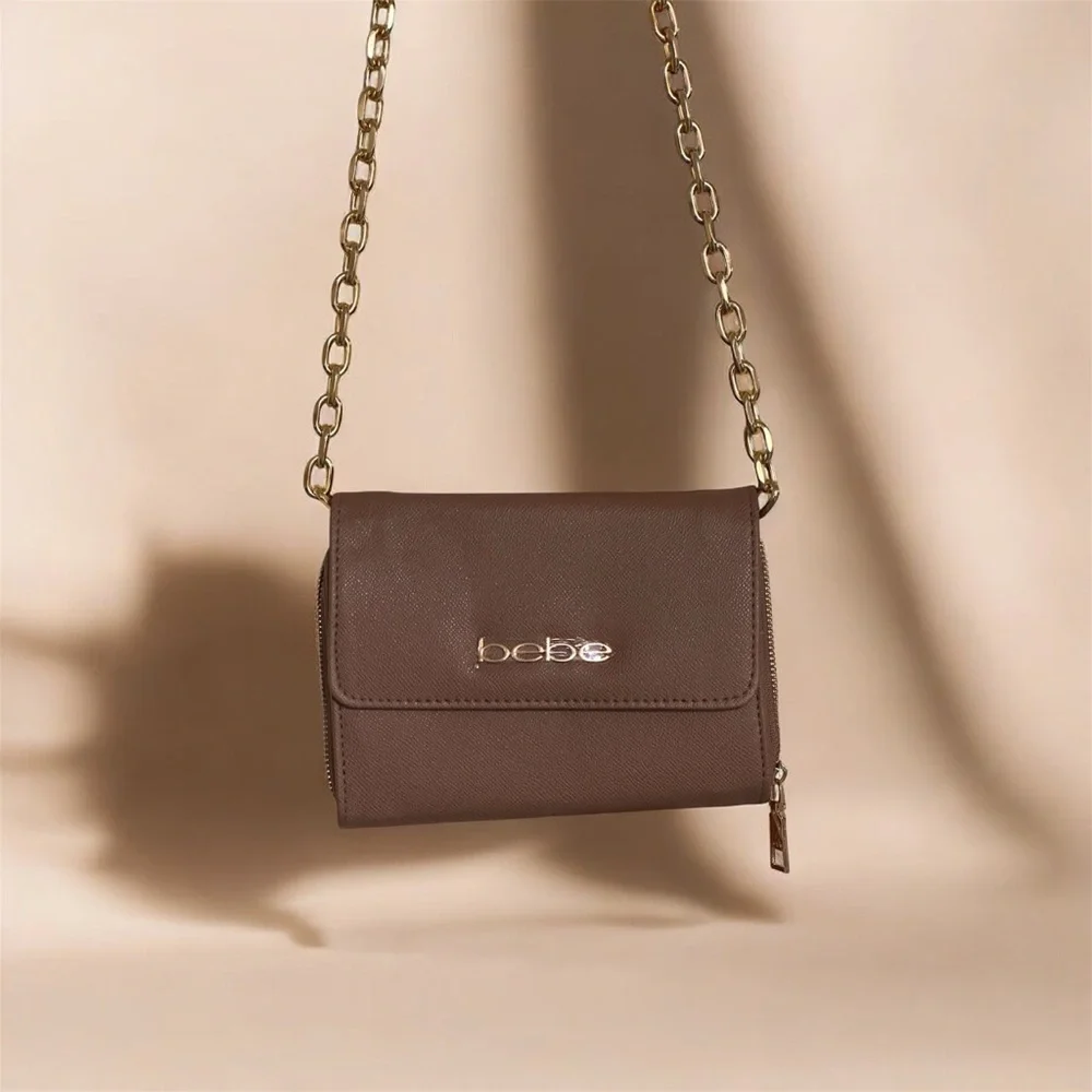 Bebe Chocolate Brown Crossbody Bag - Picture 8 of 12